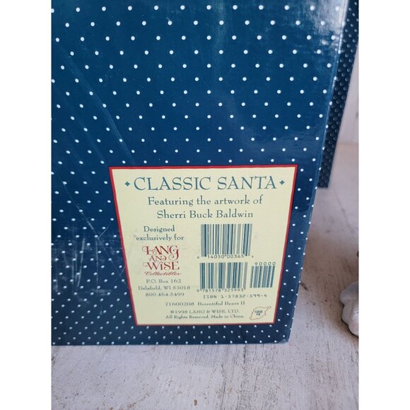 Lang wise bountiful bears two Santa Claus Xmas figure vintage 1st edition - Picture 8 of 8
